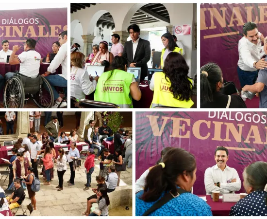 Diálogos Vecinales marcan una nueva dinámica de gobierno en Oaxaca de Juárez