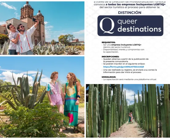 Convoca Sectur Oaxaca a empresas turísticas a obtener la distinción Queer Destinations