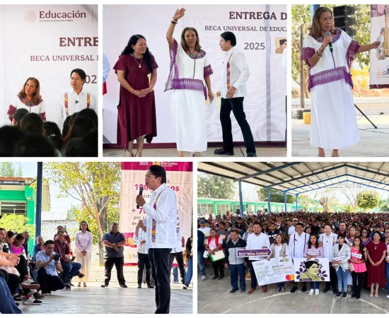 Bienestar Oaxaca y SEP entregan becas en Xoxo