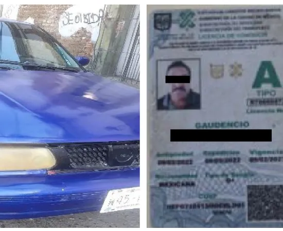 Policía Vial Municipal detiene a conductor de vehículo por el presunto delito de uso de documento falso
