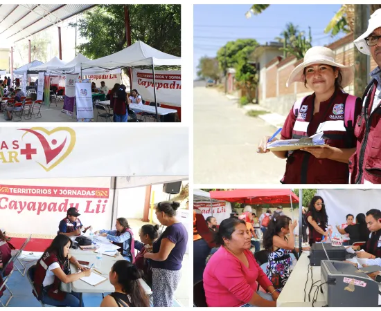 Jornadas Cayapadu Lii acercan servicios a San Isidro Monjas en Xoxocotlán