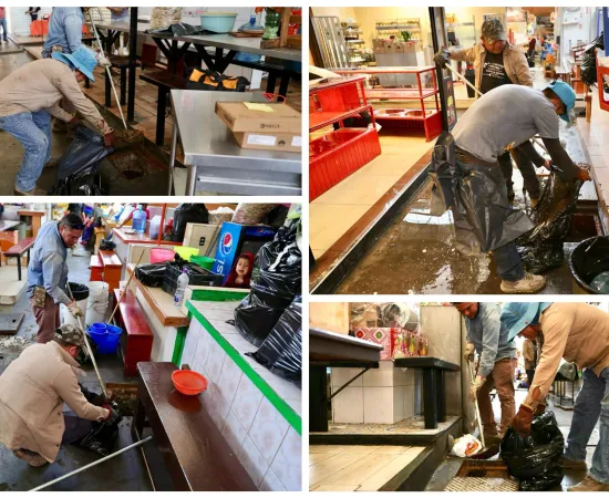 Garantiza Soapa buen funcionamiento de la red sanitaria en el mercado 20 de Noviembre