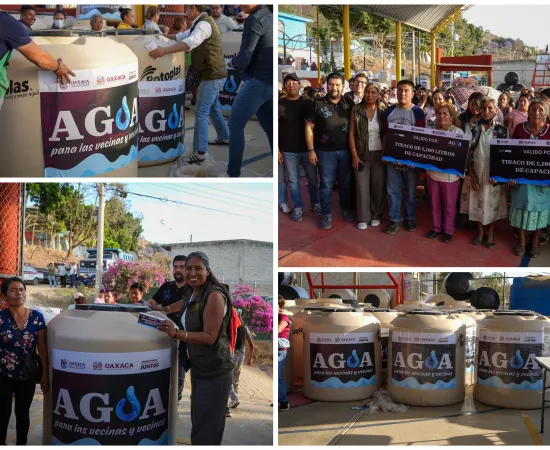 Oaxaca de Juárez fortalece acciones para el acceso al agua en la colonia Los Ángeles