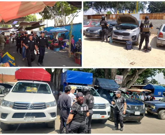 Participa Fiscalía de Oaxaca en operativo de prevención “Compra Segura” en la Central de Abasto