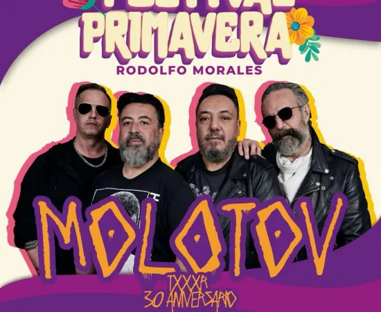 Invita Municipio de Oaxaca de Juárez al concierto de Molotov en la Alameda de León