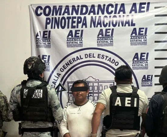 Lo detienen por parricidio cometido en Pinotepa de Don Luis