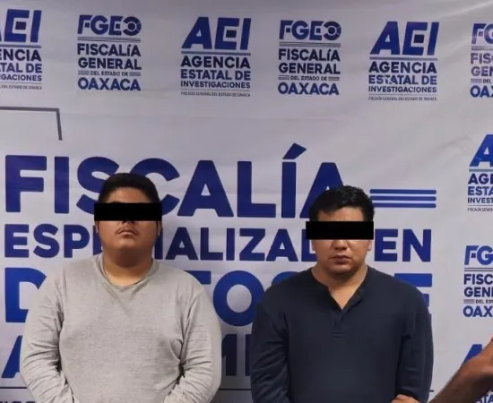 Fiscalía de Oaxaca ejecuta orden de aprehensión contra dos personas por homicidio cometido en la región del Istmo
