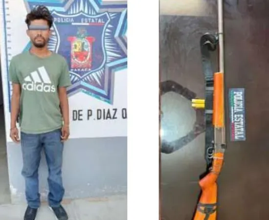 Pone Policía Estatal a disposición de la FGR a detenido en El Tepehuaje, Miahuatlán
