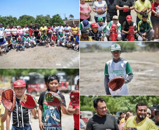 Batazos de apoyo para Palmeritos en Ejido Zapata