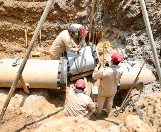 Concluye Soapa reparación de infraestructura hidráulica dañada por reblandecimiento del suelo