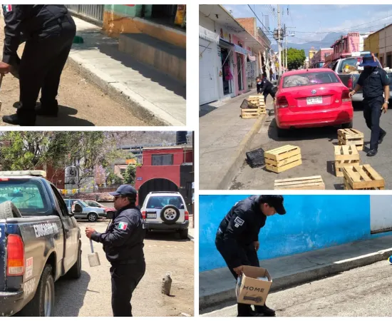 Amplía Policía Vial Dispositivo Barredora en agencias y colonias de Oaxaca de Juárez