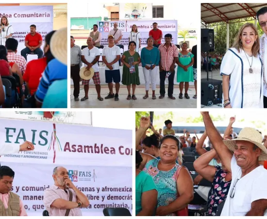Nancy Ortiz y Jesús Valencia presentes en la elección del Comité del FAISPIAM, realizada en Santa Elena, El Tule.