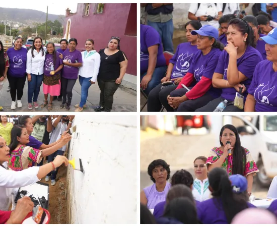 Calles de Arrazola cobrarán vida con murales pintados por Mujeres Artesanas por la Paz
