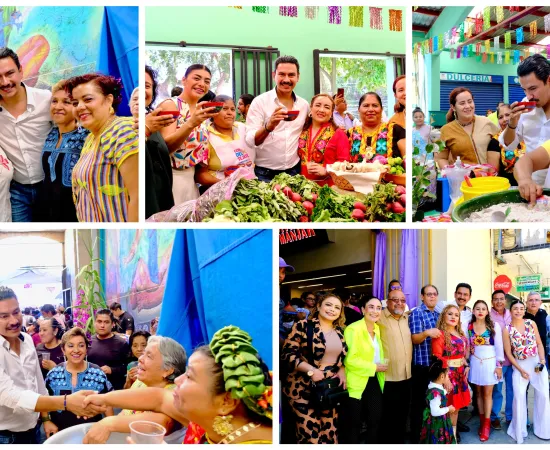 Ray Chagoya recorre mercados tradicionales en el marco del Viernes de Dolores