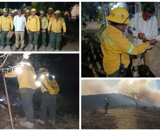 Liquida Coesfo incendio forestal en San Pablo Huixtepec