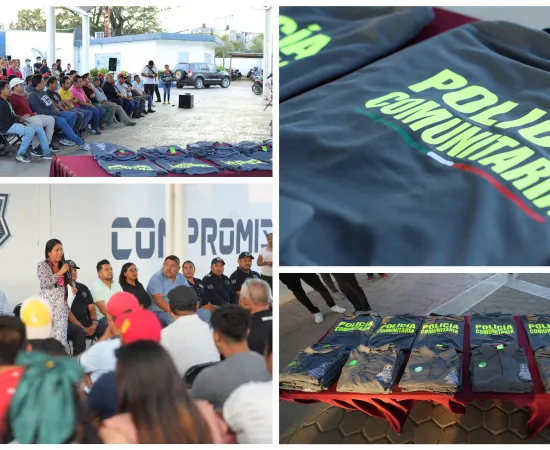Fortalecen seguridad en agencias de Xoxocotlán con entrega de uniformes a policías