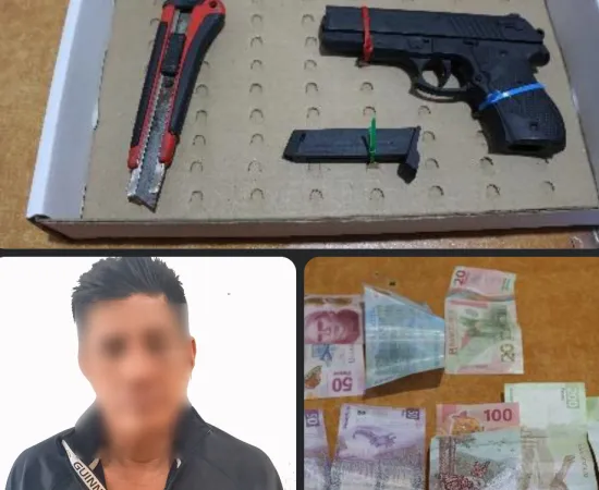 Policía Municipal detiene a una persona por el presunto delito de robo con violencia