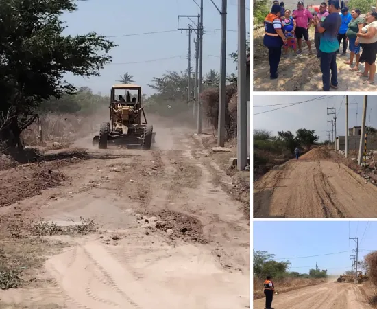 Gobierno juchiteco mejora condiciones de calles en la col. San Antonio de la 7a. Sección 