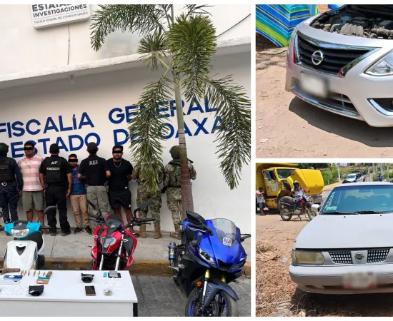 En operativo en la Costa aseguran vehículos, drogas, armas, ejecuta cateos y órdenes de aprehensión