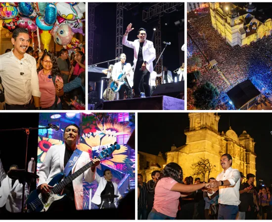 Oaxaca de Juárez celebra con música y alegría su 493 aniversario