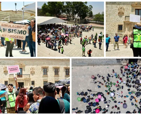 Oaxaca de Juárez se suma al Primer Simulacro Nacional 2025