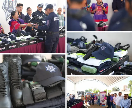 Impulsa Xoxocotlán dignificación policial con equipo, apoyos y certificaciones