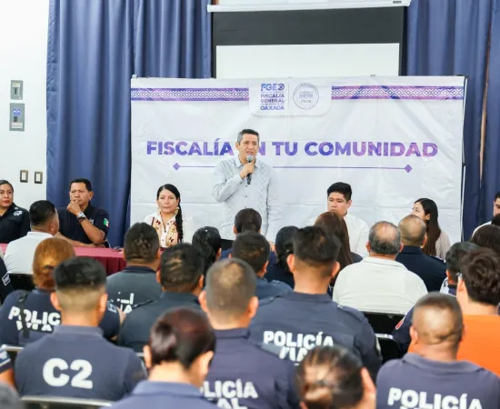 Programa de proximidad social “Fiscalía en tu comunidad” mecanismo de colaboración interinstitucional, visita Xoxocotlán
