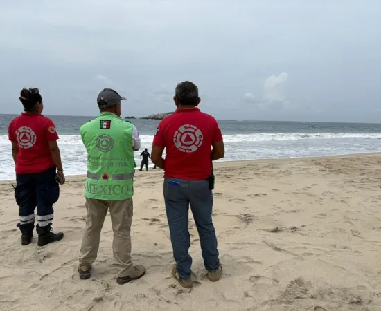 Reporta Protección Civil localización del cuerpo de segundo turista desaparecido en playa Zicatela