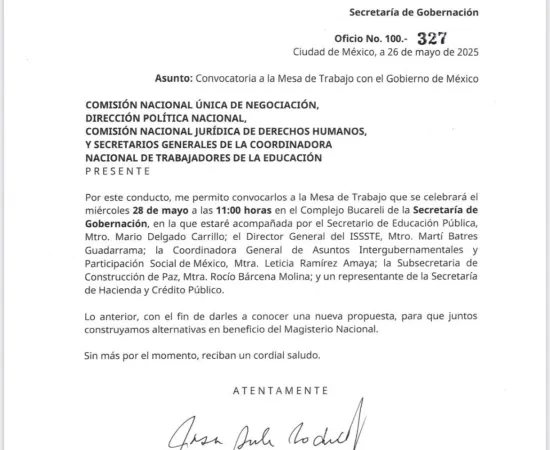 Continúa la búsqueda de acuerdos y ofrecer alternativas a la CNTE