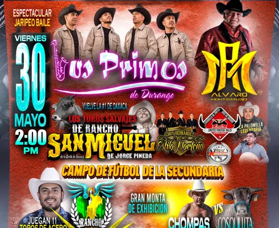 ¡El jaripeo se vive en grande en Santa Cruz Xoxocotlán!