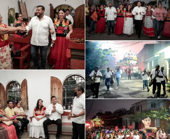 De fiesta en honor a Cristo Rey en Juchitán