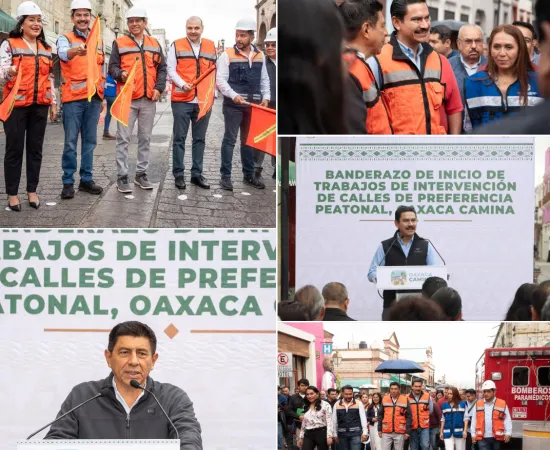 Oaxaca camina: inicia intervención integral de calles en el Centro Histórico