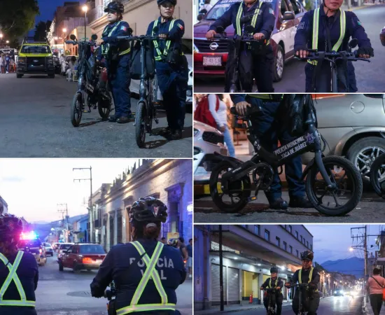 Refuerza Oaxaca de Juárez la seguridad vecinal con bicicletas eléctricas