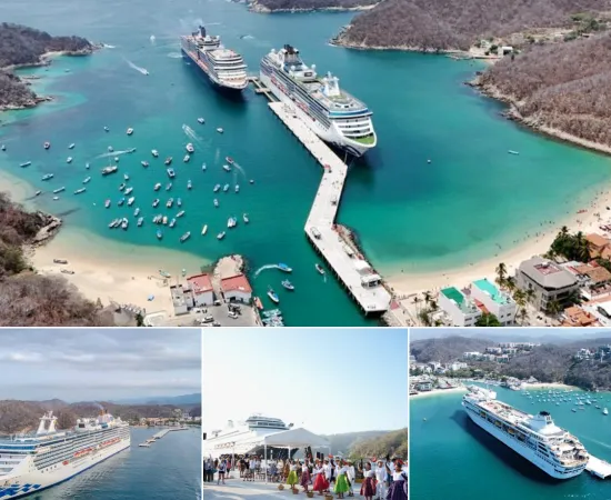 Dejan cruceros derrama económica estimada superior a 40 mdp en Huatulco: Sectur Oaxaca