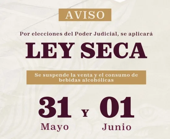 Oaxaca de Juárez implementará Ley Seca y reforzará vigilancia para la jornada del 1 de junio