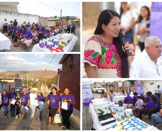 Autoridades municipales y mujeres xoxeñas construyen un entorno más seguro