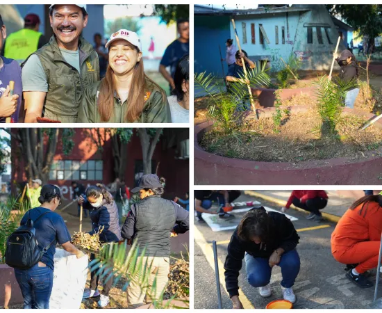 Encabeza Ray Chagoya tequio vecinal en Cinco Señores