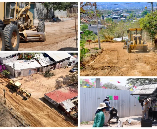 Mejora Xoxocotlán tránsito y seguridad con bacheo y rastreo de calles y avenidas