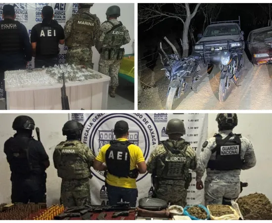 Cateos contra narcomenudeo en Huatulco y Pinotepa:  aseguran drogas y armas de fuego