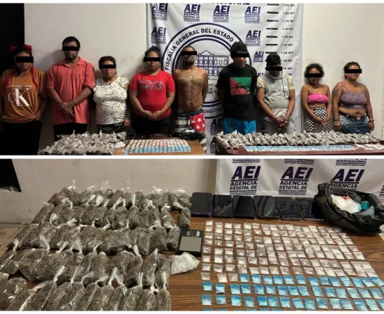 FO realiza cateos en los que detienen a nueve personas y aseguran más de 400 dosis de diferentes drogas en la Costa