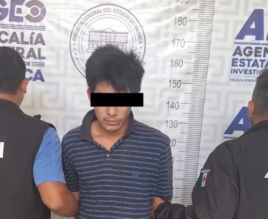Lo detienen por homicidio y lesiones calificadas, hechos ocurridos en el valle de Etla