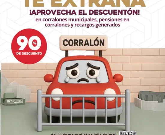 Continúa el programa de descuentos para liberar vehículos en pensiones municipales