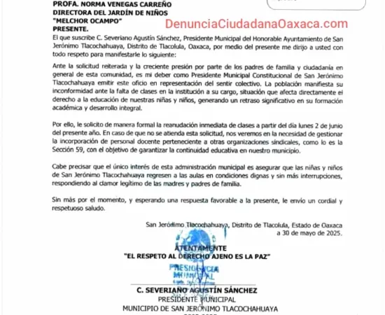 Regresan o buscan a otros, le advierten a maestros de la Sección 22