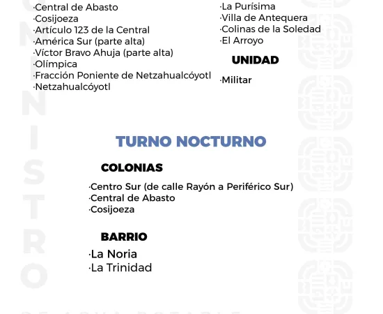 Agenda del suministro de agua potable de este sábado 