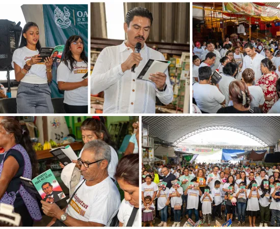 Ray Chagoya impulsa Mega Lectura en la Central de Abasto como estrategia de paz y convivencia