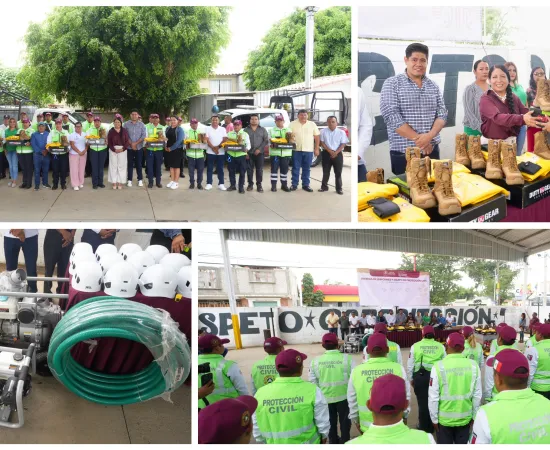 Fortalece Xoxocotlán a Protección Civil con entrega de uniformes y equipo especializado