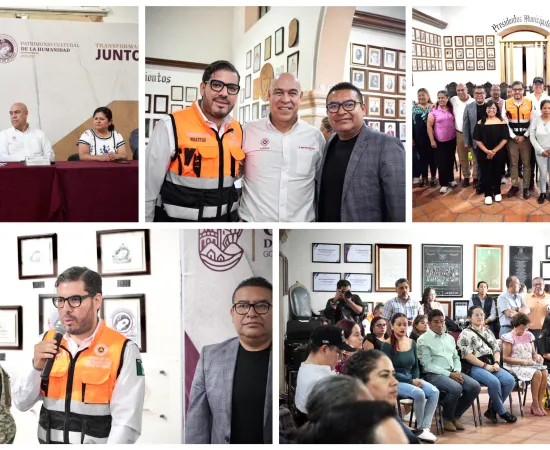 Agentes municipales se suman a las acciones de protección civil en la capital
