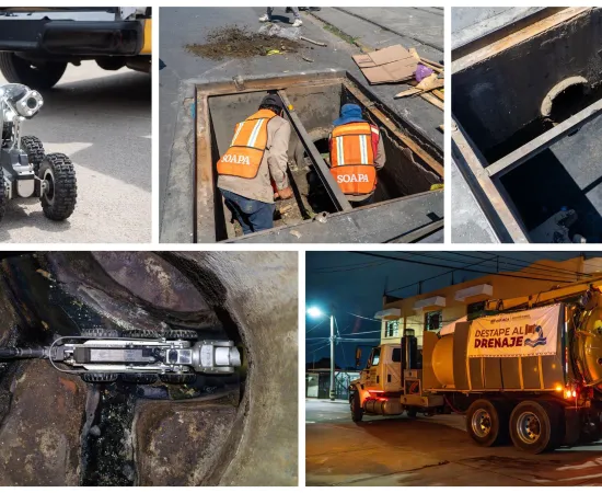 Avanza Soapa en el mantenimiento de la red sanitaria y pluvial con el programa “Destape al Drenaje”