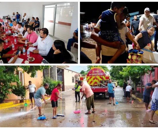 Gobierno de Juchitán pone a salgo a damnificados por Erick 