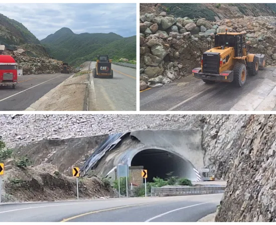 Autopista Mitla – Tehuantepec 190 D continúa cerrada por derrumbes 